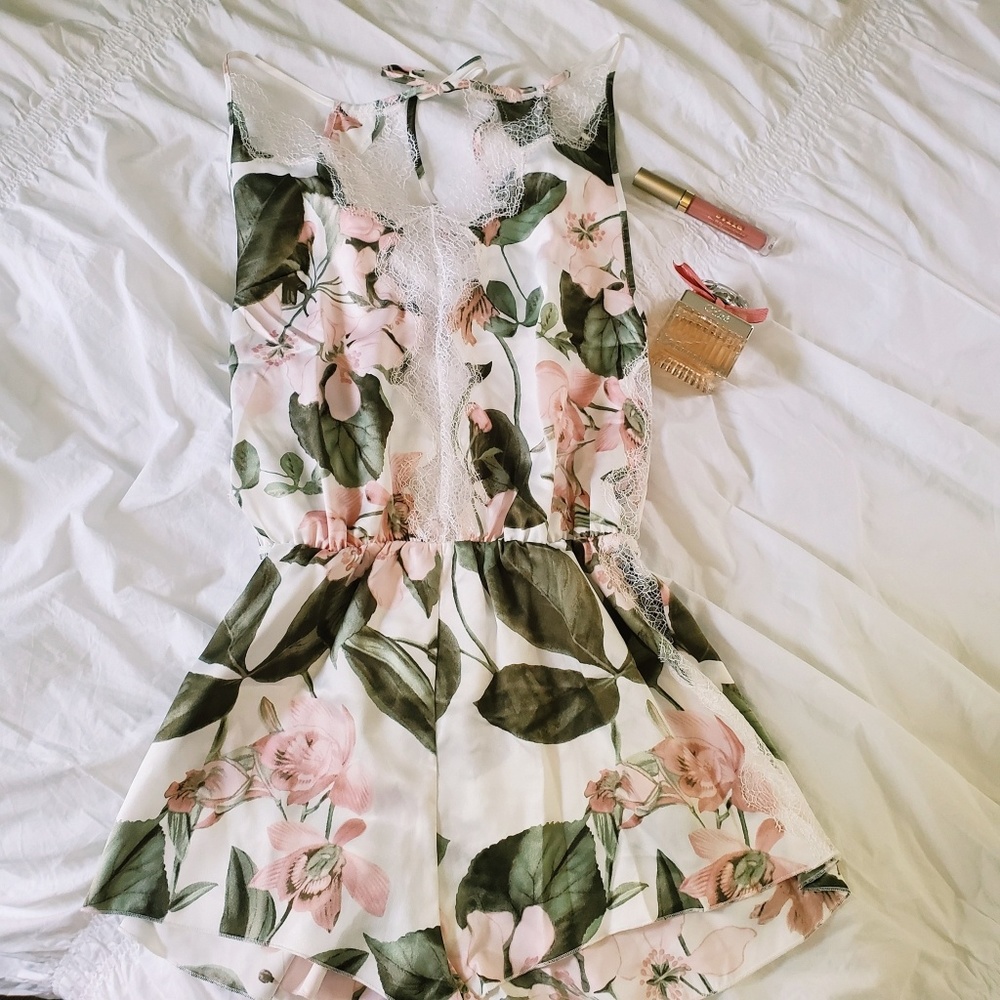NEW Victoria's Secret floral satin romper!